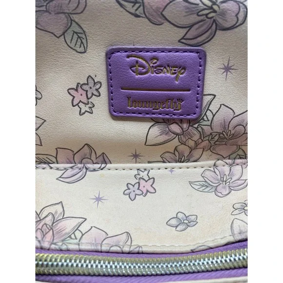 Loungefly Disney Princess Rapunzel Floral Mini Backpack - Picture 2 of 8